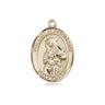 14kt Solid Gold Our Lady of Providence Medal Pendant 3/4 x 1/2 inch by Bliss Manufacturing