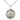 Sterling silver St. Peregrine medal necklace 3/4 x 5/8 inches with 18 inch chain by Bliss Manufacturing