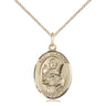 14kt Gold Filled St. Raymond Nonnatus Patron Saint Medal Necklace 3/4 inch by 1/2 inch with 18 inch chain by Bliss