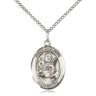 Sterling Silver St. Raymond Nonnatus Patron Saint Medal Necklace 3/4 inch by 1/2 inch with 18 inch chain by Bliss