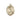14kt Solid Gold St. Rose of Lima Catholic patron saint medal pendant 3/4 x 1/2 inches handcrafted by Bliss