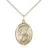 14kt Gold Filled St. Sarah Patron Saint Medal Necklace 3/4 x 1/2 inches on 18 inch chain by Bliss