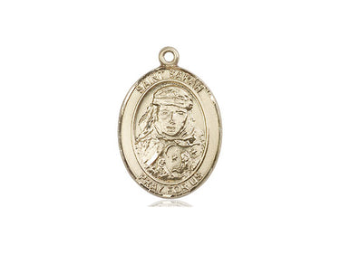 14kt Solid Gold St. Sarah Patron Saint Medal Pendant 3/4 x 1/2 inches by Bliss