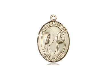 14kt solid gold Our Lady Star of the Sea Stella Maris medal pendant 3/4 inch by 1/2 inch handcrafted by Bliss