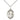 Sterling Silver Our Lady Star of the Sea Medal Necklace 3/4 inch 18 inch Chain Bliss USA