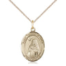 14kt gold filled St. Teresa of Avila patron saint medal necklace with 18 inch chain by Bliss
