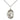 Sterling Silver St. Theresa Patron Saint Medal Necklace 3/4 x 1/2 inch with 18 inch chain by Bliss