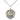 Sterling silver St. Thomas Aquinas patron saint medal necklace, 3/4 x 5/8 pendant, 18-inch chain, Bliss Manufacturing
