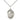 Sterling silver St. Thomas Aquinas patron saint medal necklace, 3/4 x 1/2 pendant, 18-inch chain, Bliss Manufacturing
