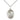 Sterling silver St. William of Rochester patron saint medal necklace 3/4 x 1/2 inches with 18 inch chain by Bliss