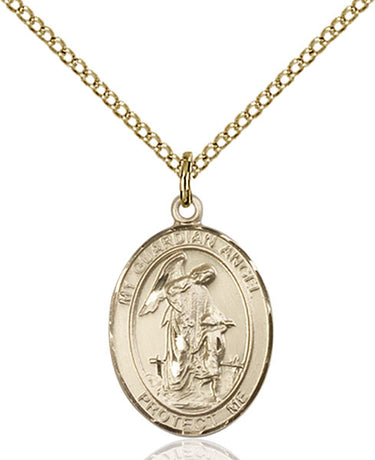 14kt Gold Filled Guardian Angel Paratrooper Medal Necklace with 18 inch chain by Bliss Manufacturing