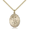 14kt gold filled Guardian Angel medal necklace with 18 inch chain 3/4 by 1/2 inch by Bliss
