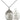 Sterling silver Guardian Angel Air Force medal necklace 3/4 x 1/2 inches with 18 inch chain by Bliss