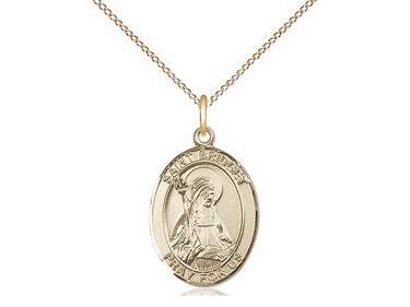 14kt Gold Filled St. Bridget of Sweden Patron Saint Medal Necklace 3/4 x 1/2 on 18 inch Chain by Bliss