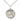 Sterling silver St. Brigid of Ireland patron saint medal necklace 3/4 x 5/8 inches with 18 inch chain handmade by Bliss Manufacturing