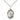Sterling Silver St. Gemma Galgani medium patron saint medal necklace with 18 inch chain by Bliss Manufacturing