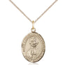 14kt Gold Filled St. Marcellin Champagnat Patron Saint Medal Necklace 3/4 x 1/2 inch on 18 inch chain by Bliss