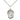Sterling Silver St. Vincent de Paul Patron Saint Medal Necklace 3/4 x 1/2 inch on 18 inch chain by Bliss Manufacturing
