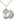 Sterling silver St. Christopher cheerleading medal necklace, 3/4 x 1/2 inch with 18 inch chain, handcrafted by Bliss