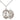 Sterling Silver St. Christopher Lacrosse Medal Necklace 3/4 inch x 1/2 inch pendant on 18 inch chain handmade by Bliss
