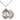 Sterling silver St. Christopher golf medal necklace with 3/4 inch pendant on 18 inch chain by Bliss