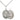 Sterling silver St. Christopher martial arts medal necklace with 3/4 inch pendant on 18 inch curb chain, handcrafted by Bliss