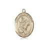 14kt Solid Gold St. Martin of Tours Medal Pendant 3/4 x 1/2 by Bliss Manufacturing