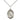 Sterling Silver St. Madonna Del Ghisallo Medium Medal Necklace 3/4 inch by 1/2 inch on 18 inch Chain by Bliss