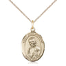 14kt Gold Filled St. John Neumann Patron Saint Medal Necklace 3/4 inch by 1/2 inch on 18 inch Chain by Bliss