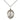 Sterling Silver Our Lady of Fatima Medal Pendant Necklace 3/4x1/2 inches with 18 inch chain by Bliss