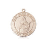 14kt Solid Gold St. Maria Goretti Patron Saint Medal Pendant 3/4 x 5/8 inch by Bliss USA