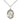 Sterling Silver St. Maria Goretti Patron Saint Medal Necklace 3/4 x 1/2 inches with 18 inch Chain by Bliss Manufacturing