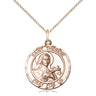 14kt Gold Filled St. Therese of Lisieux Patron Saint Medal Necklace 3/4 x 5/8 inch by Bliss
