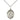 Sterling Silver St. Alexandra Patron Saint Medal Necklace 3/4 x 1/2 inch on 18 inch Chain by Bliss