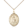 14kt Gold Filled St. Barnabas Patron Saint Medal Necklace 3/4 x 1/2 18 Inch Chain Bliss