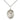 Sterling Silver St. Gertrude of Nivelles Medium Patron Saint Medal Necklace 3/4 inch by 1/2 inch on 18 inch Chain by Bliss