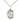 Sterling Silver St. Alphonsus Medal Necklace 3/4 inch pendant 18 inch chain handmade by Bliss