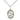 Sterling silver St. Elizabeth Ann Seton patron saint medal necklace with 18 inch curb chain, handcrafted by Bliss