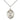 Sterling Silver St. Stephanie Patron Saint Medal Necklace 3/4 inch by 1/2 inch on 18 inch chain by Bliss