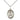 Sterling Silver Our Lady of Hope Medal Necklace 3/4 x 1/2 with 18 Inch Chain Handmade by Bliss