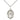 Sterling Silver St. John of the Cross patron saint medal necklace, 3/4 x 1/2 inch pendant on 18 inch chain, handcrafted by Bliss USA