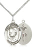 Sterling Silver Pope Benedict XVI Medal Necklace 3/4 x 1/2 inches with 18 inch chain by Bliss