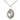 Sterling Silver Medium Footprints Cross Necklace 3/4 x 1/2 inch pendant with 18 inch chain by Bliss