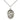 Sterling Silver St. Placidus Patron Saint Medal Necklace 3/4 x 1/2 inch with 18 inch chain by Bliss