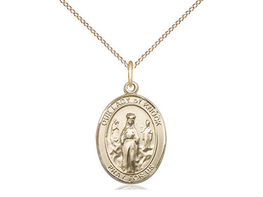14kt Gold Filled Our Lady of Knock Catholic Medal Necklace 3/4 x 1/2 inch with 18 inch Chain by Bliss