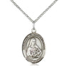 Sterling Silver Our Lady of the Railroad Pendant Necklace 3/4 inch x 1/2 inch on 18 inch chain by Bliss