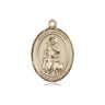 14kt Solid Gold St. Rachel Patron Saint Medal Pendant 3/4 x 1/2 inch by Bliss Manufacturing