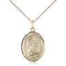 14kt gold filled St. Victoria patron saint medal necklace 3/4 inch with 18 inch chain by Bliss