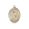 14kt Solid Gold Medium St. Grace Medal Pendant 3/4 x 1/2 inches Handcrafted by Bliss Manufacturing