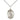 Sterling Silver St Christian Demosthenes Catholic patron saint medal necklace 3/4 x 1/2 inch with 18 inch chain by Bliss